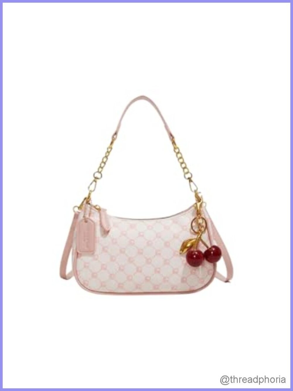 Women's Hobo Shoulder Bag with Gold Chain Strap